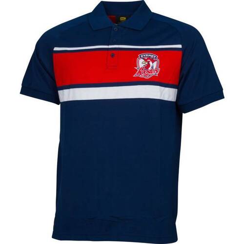 Sydney Roosters NRL Classic Sports Knitted Polo Shirt Size SMALL ONLY! 5
