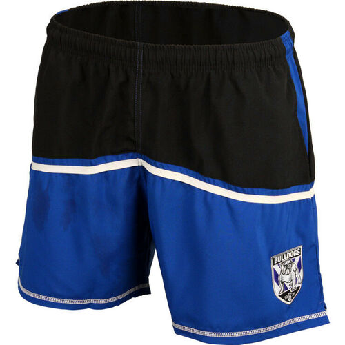 CB Bulldogs NRL Classic Two Tone Shorts With Pockets Sizes S-5XL! BNWT's!6