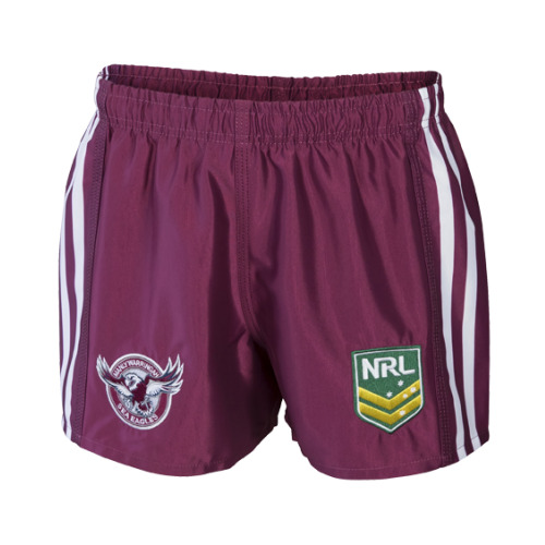 Manly Sea Eagles NRL 2019 Away Supporters Shorts Adults & Kids Sizes!