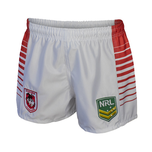 St George ILL Dragons NRL Home Supporters Shorts Kids Sizes 6-14!8