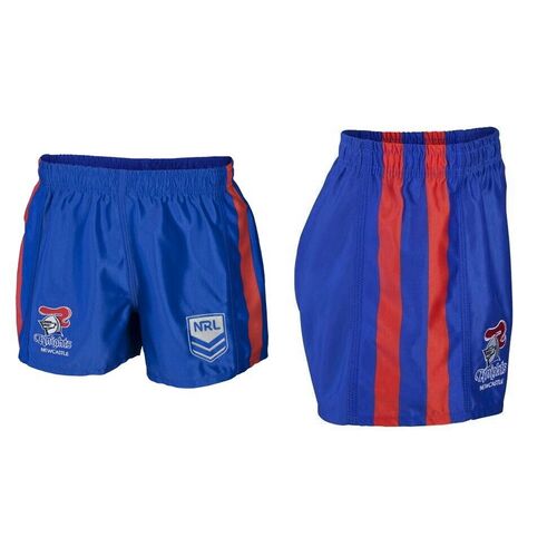 Newcastle Knights 2021 Home Supporters Shorts Kids Sizes 6-14! NEW NRL LOGO