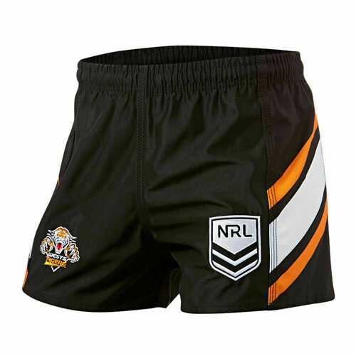 Wests Tigers NRL Home Supporters Shorts Adults Sizes S-5XL! NEW NRL LOGO