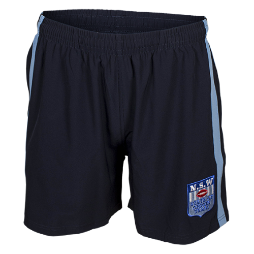 New South Wales Blues State Of Origin Players Training Shorts Size S-XL!