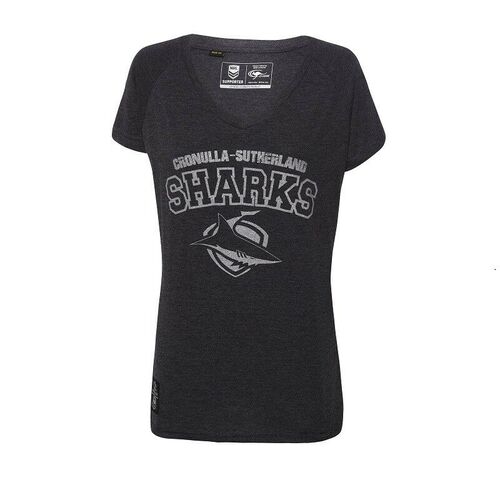 Cronulla Sharks Black Training Tee Shirt Size Medium NRL XBlades SALE 18 