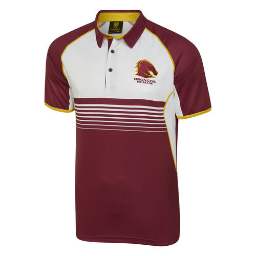Brisbane Broncos NRL Classic Sublimated Polo Shirt Size S-5XL! W18