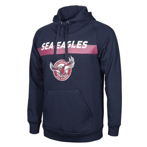 Manly Sea Eagles NRL Club Fleece Hoodie Hoody Sizes Large! W0