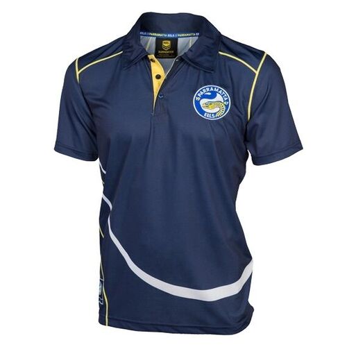 Parramatta Eels NRL Polyester Polo Shirt Size SMALL & MEDIUM ONLY! W6