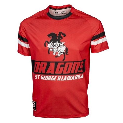 St George Dragons NRL Sublimated Graphic Logo Training T Shirt Sizes S-5XL!6