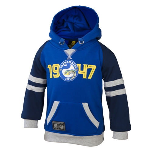 Parramatta Eels NRL Classic Infants Kids Fleece Hoody Hoodie Size 2-6! W7