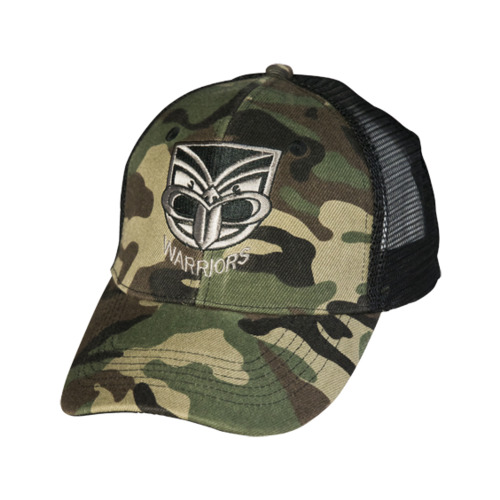 New Zealand Warriors NRL Classic Adult Camouflage Camo Trucker Cap!