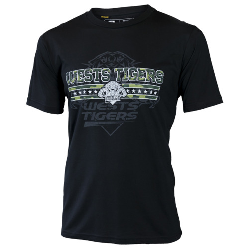 West Tigers NRL Classic Camouflage Camo T Shirt Adult Sizes S-5XL! W7