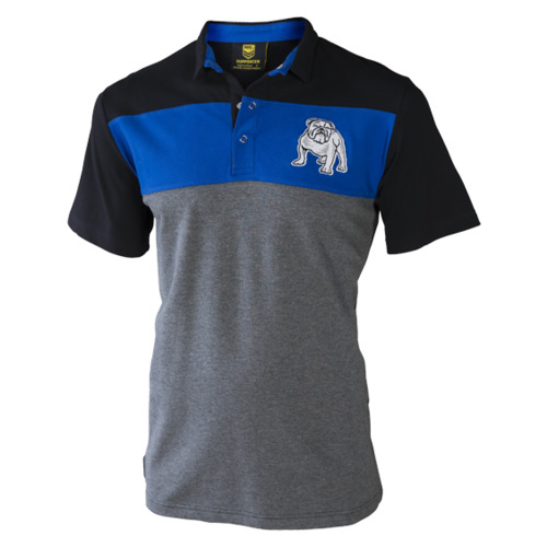 Canterbury Bulldogs NRL Classic Winter Knitted Polo Shirt Size S-5XL! W7