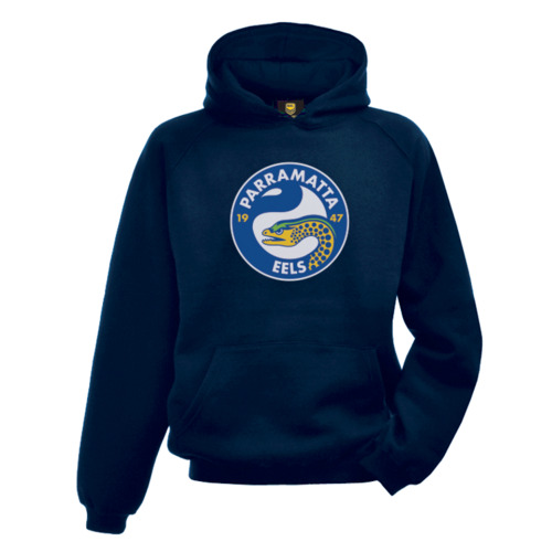 Parramatta Eels NRL LOGO Classic Fleece Hoody Hoodie Sizes S-5XL! W7