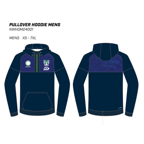 New Zealand Warriors NRL 2024 Dynasty Qtr Zip Hoody Adult Sizes S-7XL!