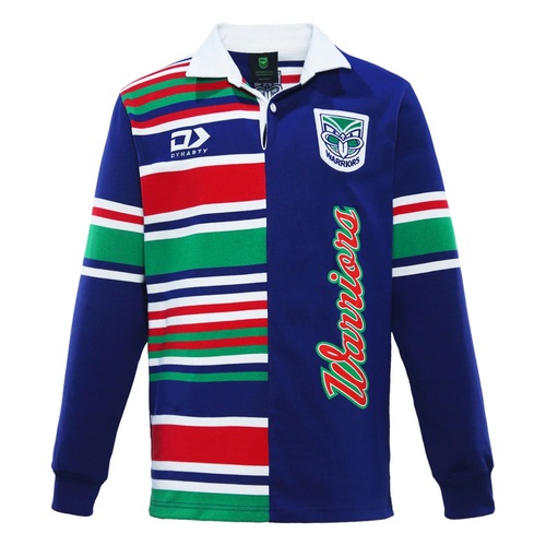 NZ Warriors NRL 2025 Dynasty Players Long Sleeve Heritage Jersey Sizes S-7XL!