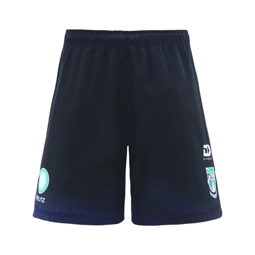 NZ Warriors NRL 2025 Dynasty Players Black Gym Training Shorts Sizes S-7XL!