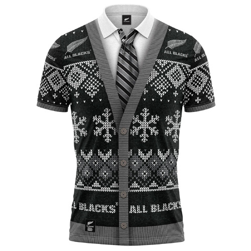 New Zealand All Blacks Super Rugby Xmas Shirt Sizes S-5XL!