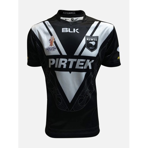 New Zealand Kiwis 2022 BLK Rugby League World Cup Home Jersey Sizes S-7XL!