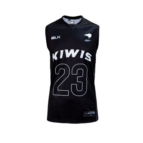 New Zealand Kiwis RL Players Basketball Singlet S-7XL! T3