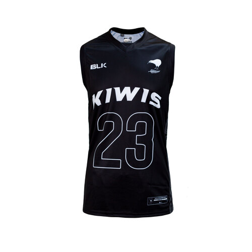 New Zealand Kiwis 2023 RL Players Basketball Singlet S-7XL!