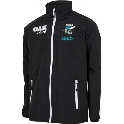 Port Adelaide Power AFL ISC Players Wet Weather Jacket Size Large! T8 