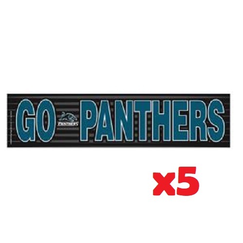 Penrith Panthers NRL Go Panthers Birthday Finals Party Banners Sign (5 Pack)