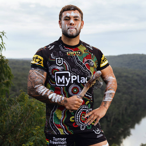 Penrith Panthers NRL 2025 O'Neills Indigenous Kids Jersey Kids Sizes 6-13!