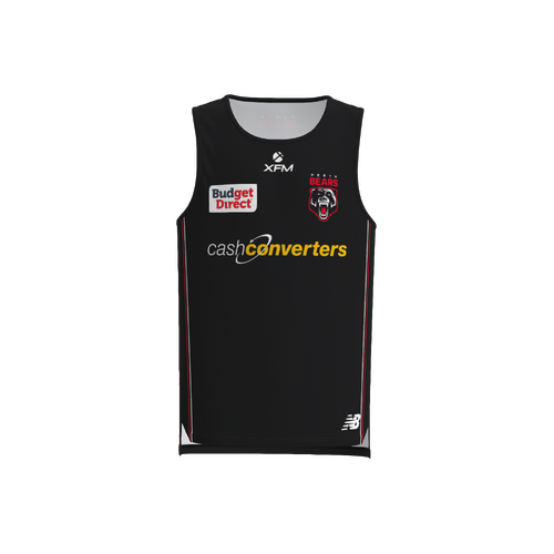 Perth Bears NRL Players Black Training Singlet Sizes S-5XL!