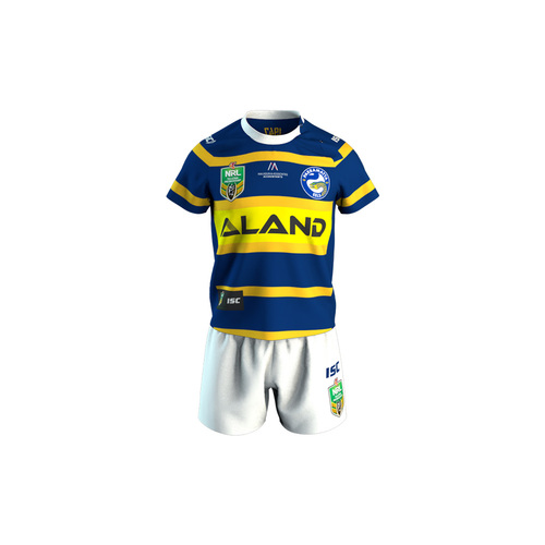 Parramatta Eels NRL ISC Toddlers Home Jersey Set Size 0-4! T8