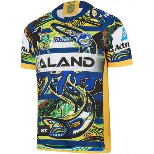 Parramatta Eels NRL 2018 ISC Indigenous Jersey Sizes SMALL - LARGE ONLY!