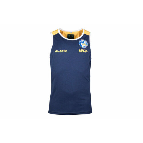 Parramatta Eels NRL ISC Navy/Gold Training Singlet Sizes S-3XL! RRP $60 T8