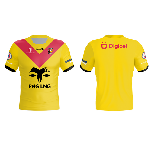 Papua New Guinea PNG Kumuls RL 2024 Home Jersey Sizes S-7XL!
