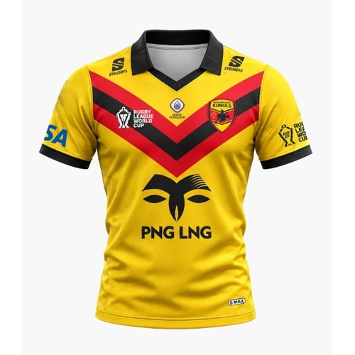 Papua New Guinea PNG Kumuls RLWC 2026 World Cup Jersey Youth Sizes 6-14!