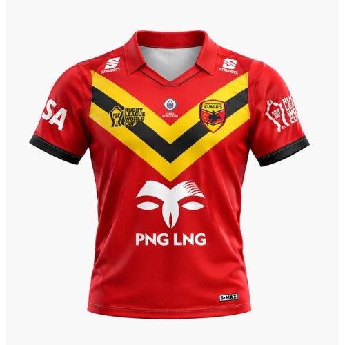 Papua New Guinea PNG Kumuls RLWC 2026 Away Jersey Sizes S-3XL!
