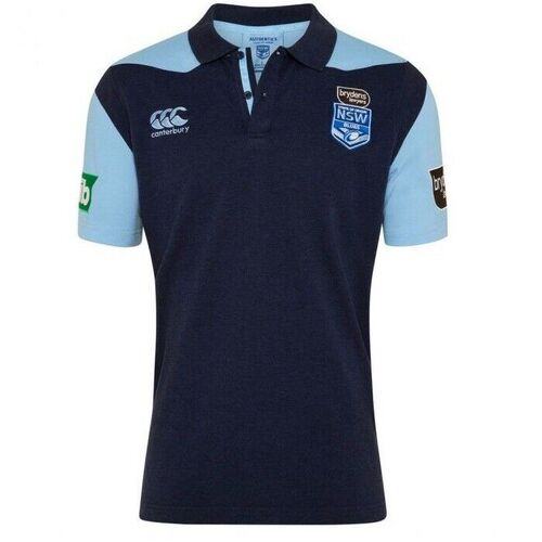 NSW Blues CCC 2020 State of Origin Players Media Polo Sizes S-4XL!