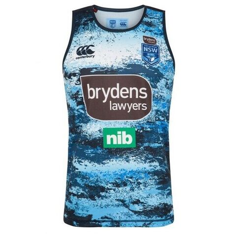 NSW Blues CCC 2020 State of Origin Players Training Singlet Sizes S-4XL!