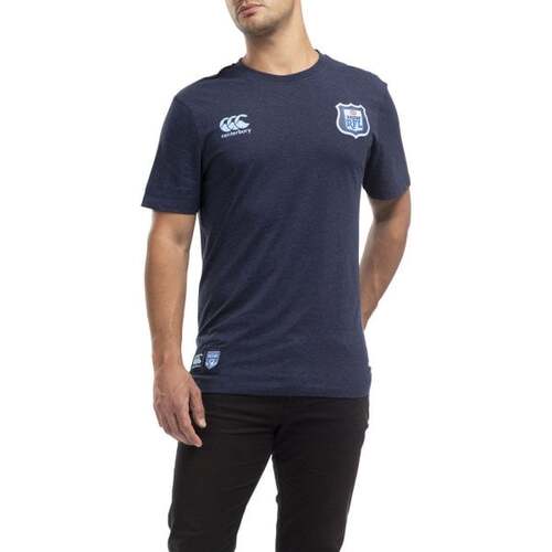 NSW Blues CCC 2020 State of Origin Distressed Retro Training Shirt Sizes S-2XL!