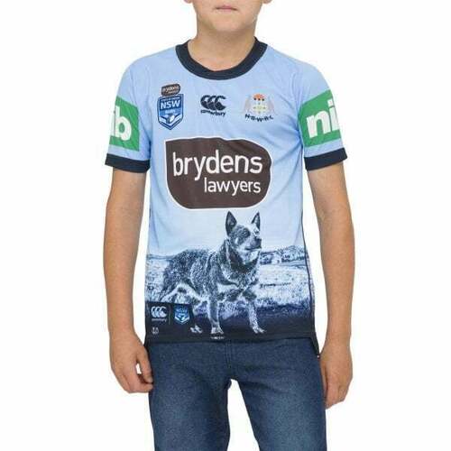 NSW Blues CCC 2020 State of Origin Captains Run Drill Top Shirt Kids Sizes 6-16!