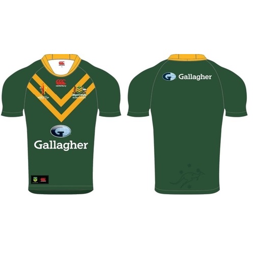 Australian Kangaroos ARL CCC 2022 Official RLWC Jersey Sizes Kids 8-14!