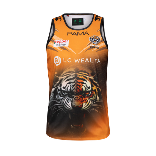 Wests Tigers NRL 2026 CCC Players Training Singlet Sizes S-3XL!