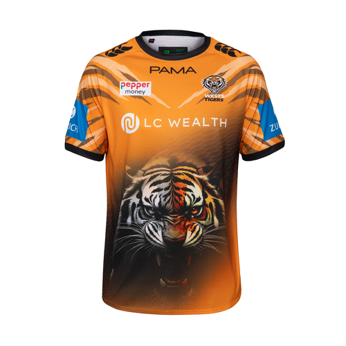Wests Tigers NRL 2026 CCC Players Black Training Shirt Sizes S-6XL!