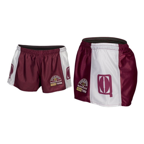 Queensland Maroons State Of Origin Classic Heritage Hero Footy Shorts Size S-4XL