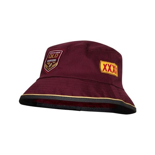 Queensland Maroons State Of Origin ISC Players Bucket Hat! Cap! T8