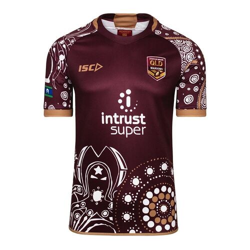 Queensland Maroons ISC Players Indigenous Jersey Ladies Sizes 8-14! T8