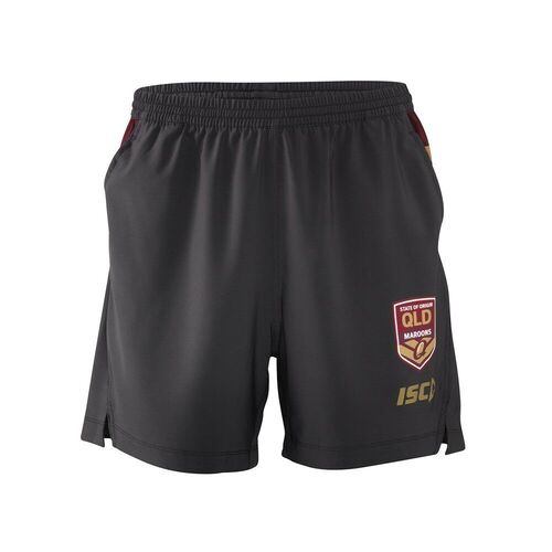 QLD Maroons Origin 2018 ISC Players Training Shorts Sizes S-5XL & Kids Sizes!