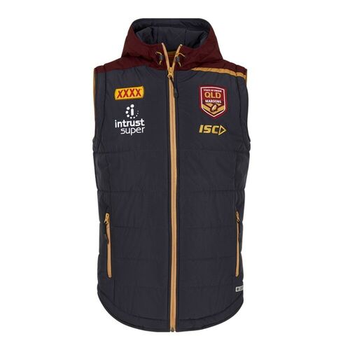 Queensland QLD Maroons Origin ISC Players Padded Vest Sizes S-3XL! T8