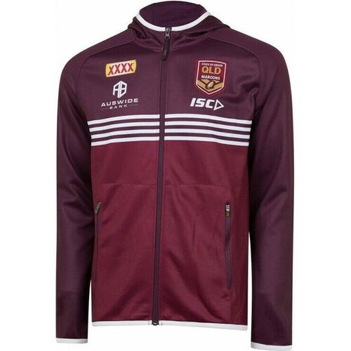 Queensland Maroons State of Origin ISC Team Hoodie Jacket Sizes S-5XL! T9