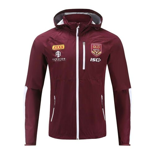 Queensland Maroons State of Origin ISC Wet Weather Jacket Sizes S-5XL! T9