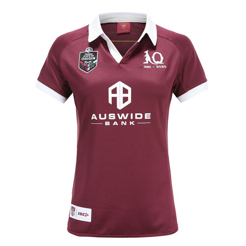 Queensland Maroons State of Origin 2020 On Field Jersey Ladies Sizes 8-18!