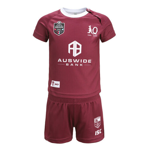 Queensland Maroons State of Origin 2020 ISC On Field Jersey Toddlers Sizes 0-4!